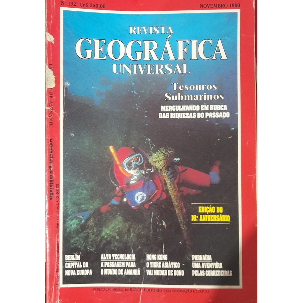 Revista Geográfica Universal nº 192 Novembro 1990 de Bloch 8006777