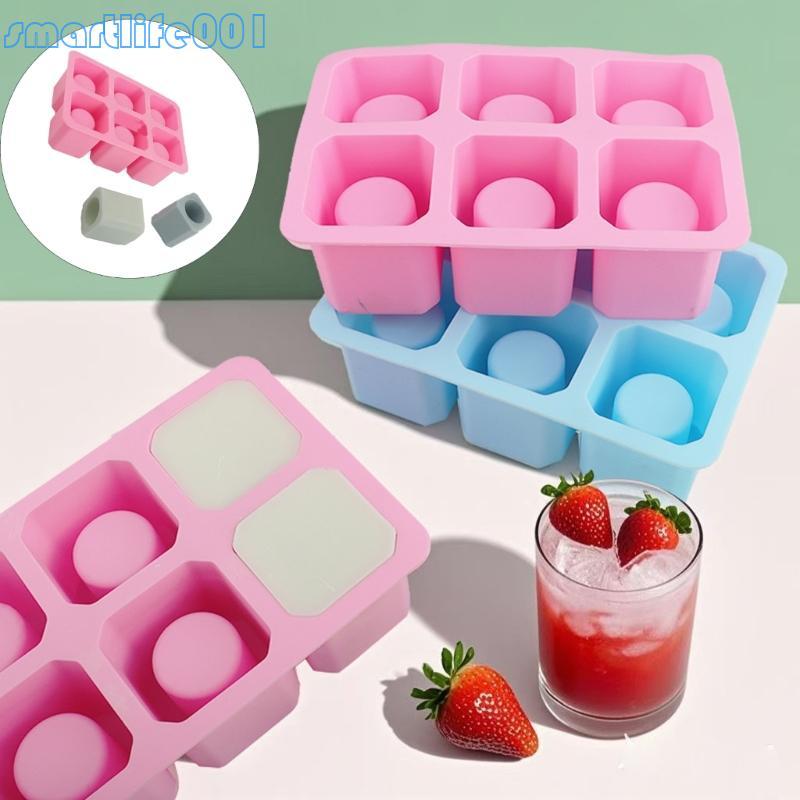 O Copo Do Silicone Da Cavidade S * 6 Molda Copos Para Coquetéis E Sobremesas Bebida Fria