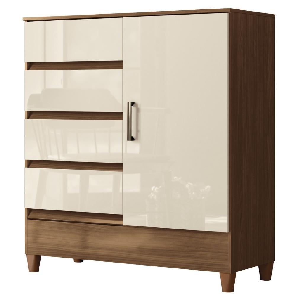Cômoda Sapateira 4 Gavetas 1 Porta Maia
