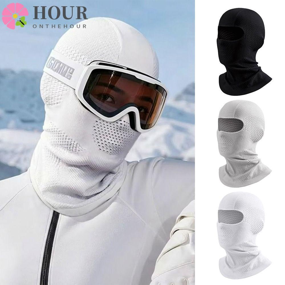HOUR Balaclava Full Face , Capacete De Esqui À Prova De Vento De Secagem Rápida , Boné Com Forro De Térmico