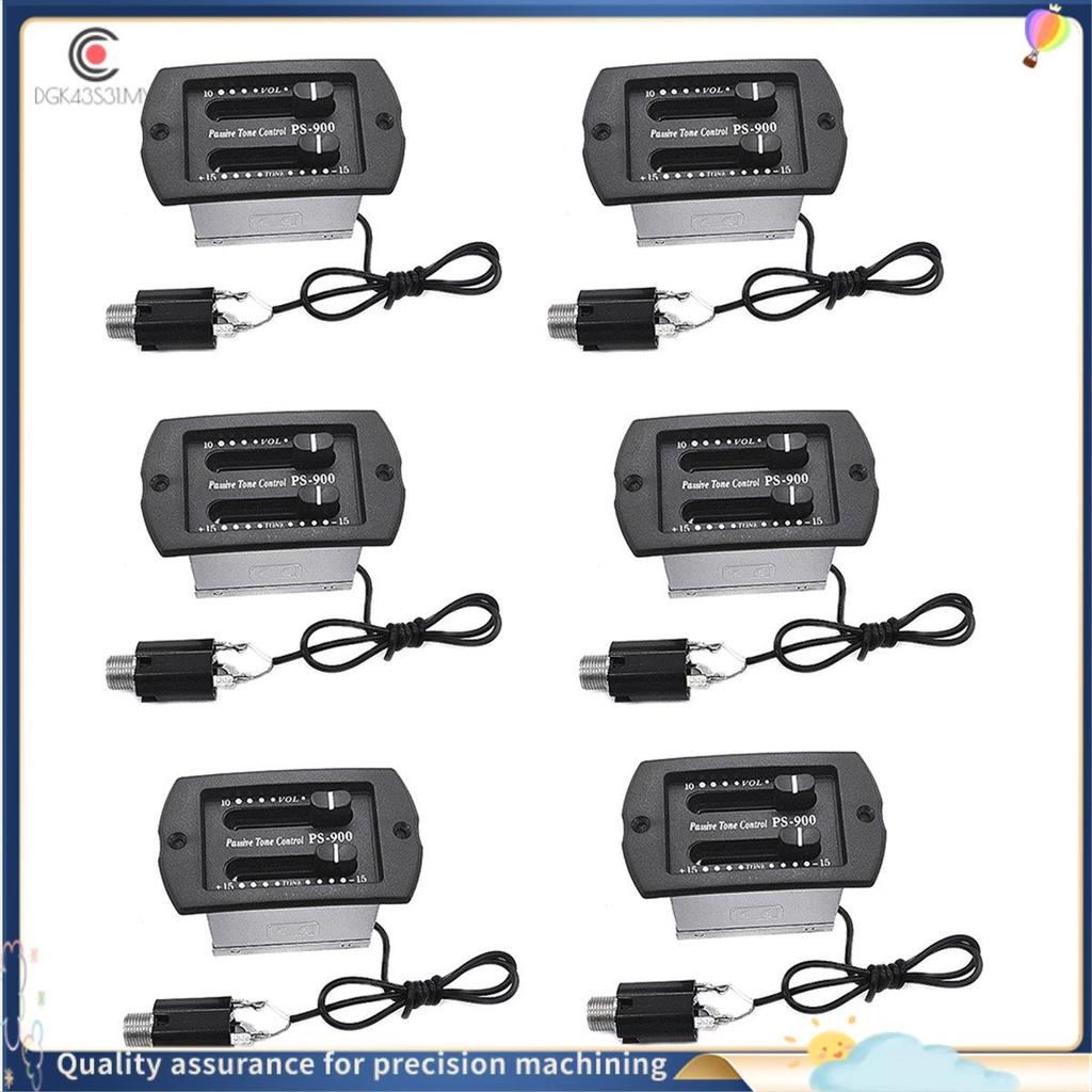 [hukou33] 5 Conjunto PS-900 2 Banda EQ Guitarra Pré-Amplificador Volume Passivo Controle De Tom Piezo Captador Equalizad