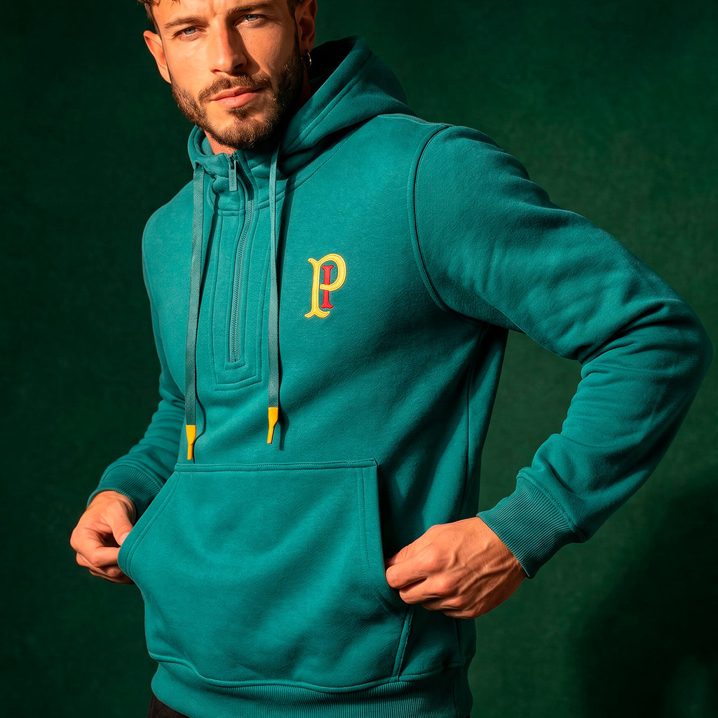 Moletom Canguru Palmeiras Retrô Palestra Itália Masculino
