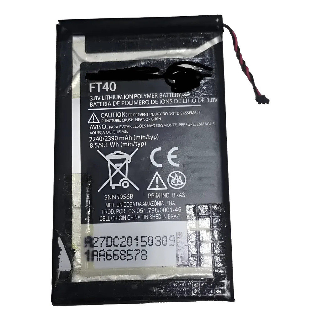 Flex De Carga Baterrya Ft40 Moto E2 Xt1514 - Original