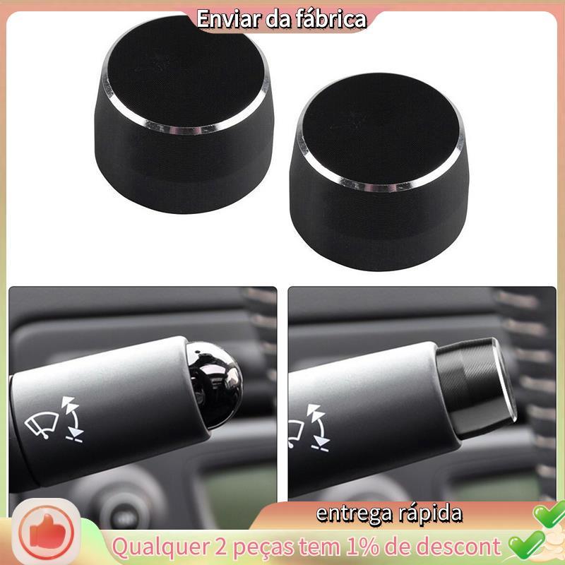 2 Pçs Tampa Do Interruptor Da Lâmpada De Aço Para Smart Fortwo 451 2009-2014 Engrenagem Limpador De Carro Decorativa Pre