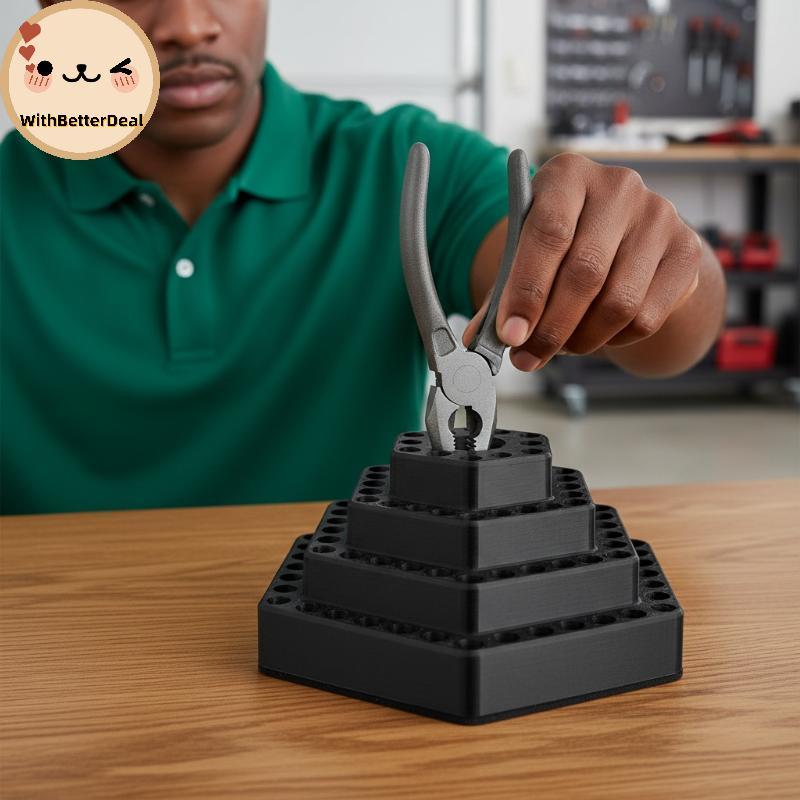 Melhor 1 Peça Caixa De Suporte De Broca Organizadora De Haste Hexagonal Para 4.8 Mm/Pontas Hexagonais Armazenamento De B