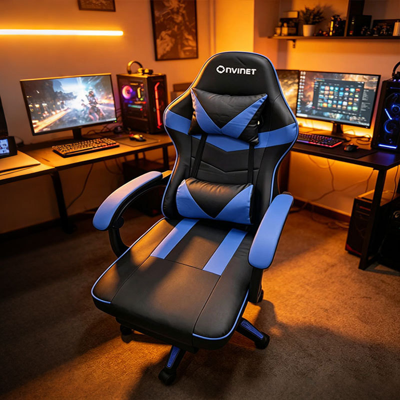 Cadeira de Escritório Ergonômica Modelo Gamer Conforto Premium Multiuso para Uso Doméstico e Sessões de Jogos