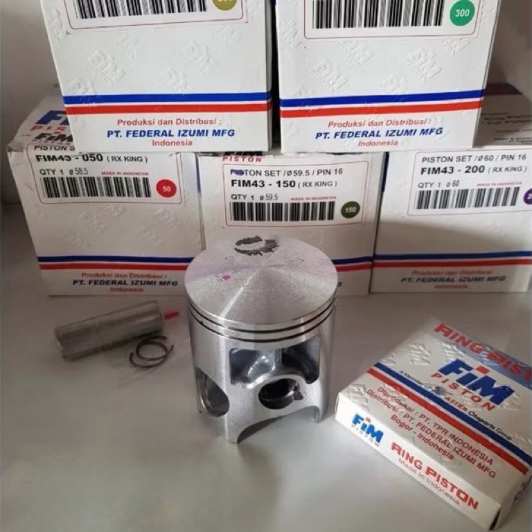 Pistão SEHER FIM43 (PIN 16) RXKING RXK | 58.3 58.5 58.75 59 59.25 59.5 59.75 60 60.25 60.5 61 61.5 62