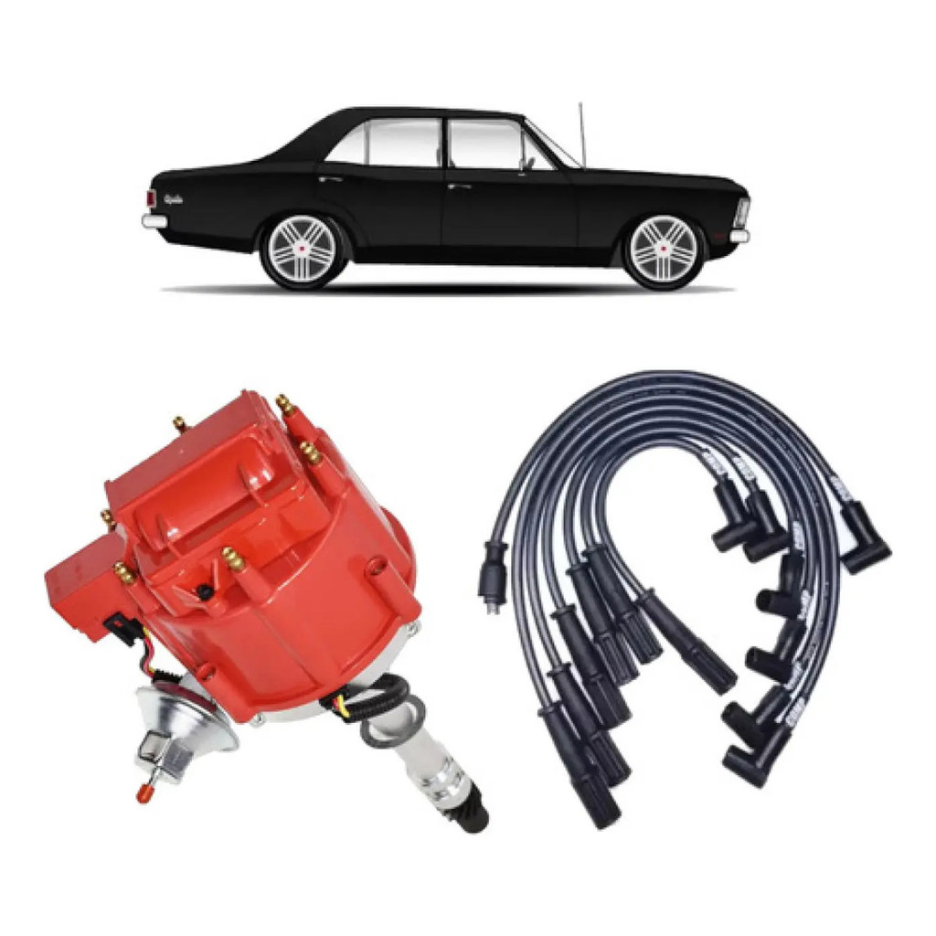 Kit Cabo De Vela E Distribuidor Hei Gm Opala Caravan 6cc