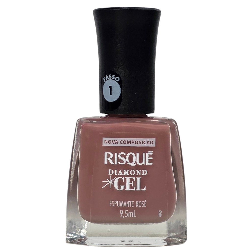 Esmalte Espumante Rosé Diamond Gel Risque 9,5ml