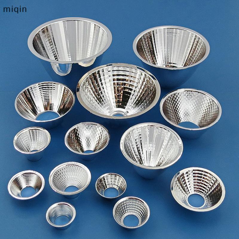 1 Peça 20-126mm 15-120 Graus Abajur Tigela Reflexiva Para DIY Luz Óptica LED Copo Refletor De Alumínio Lâmpada COB Grânu