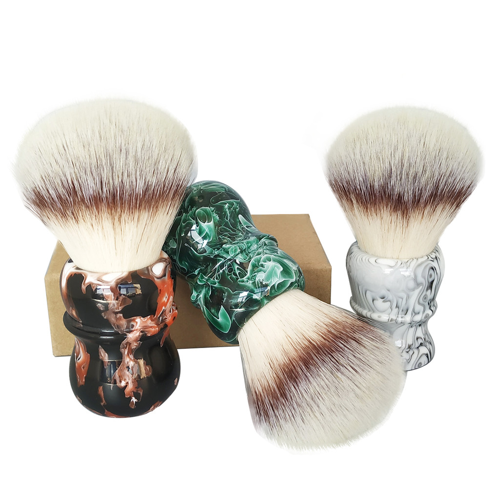 Di Shi Aisha Pincel de barbear masculino de 30 mm A2S Rayon Escova de barbear Escova de barba