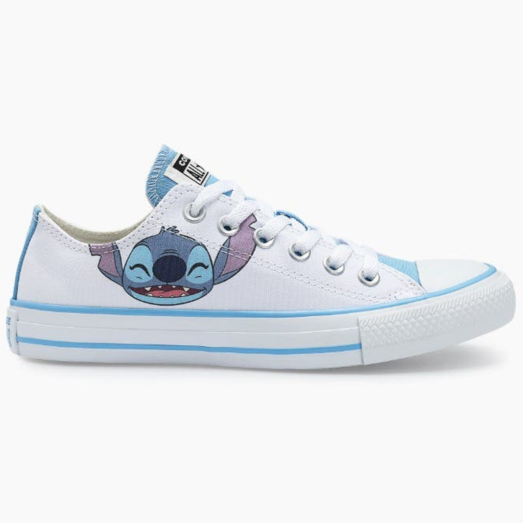 Tênis All Star Converse Disney Stitch Chuck Taylor Juvenil Branco