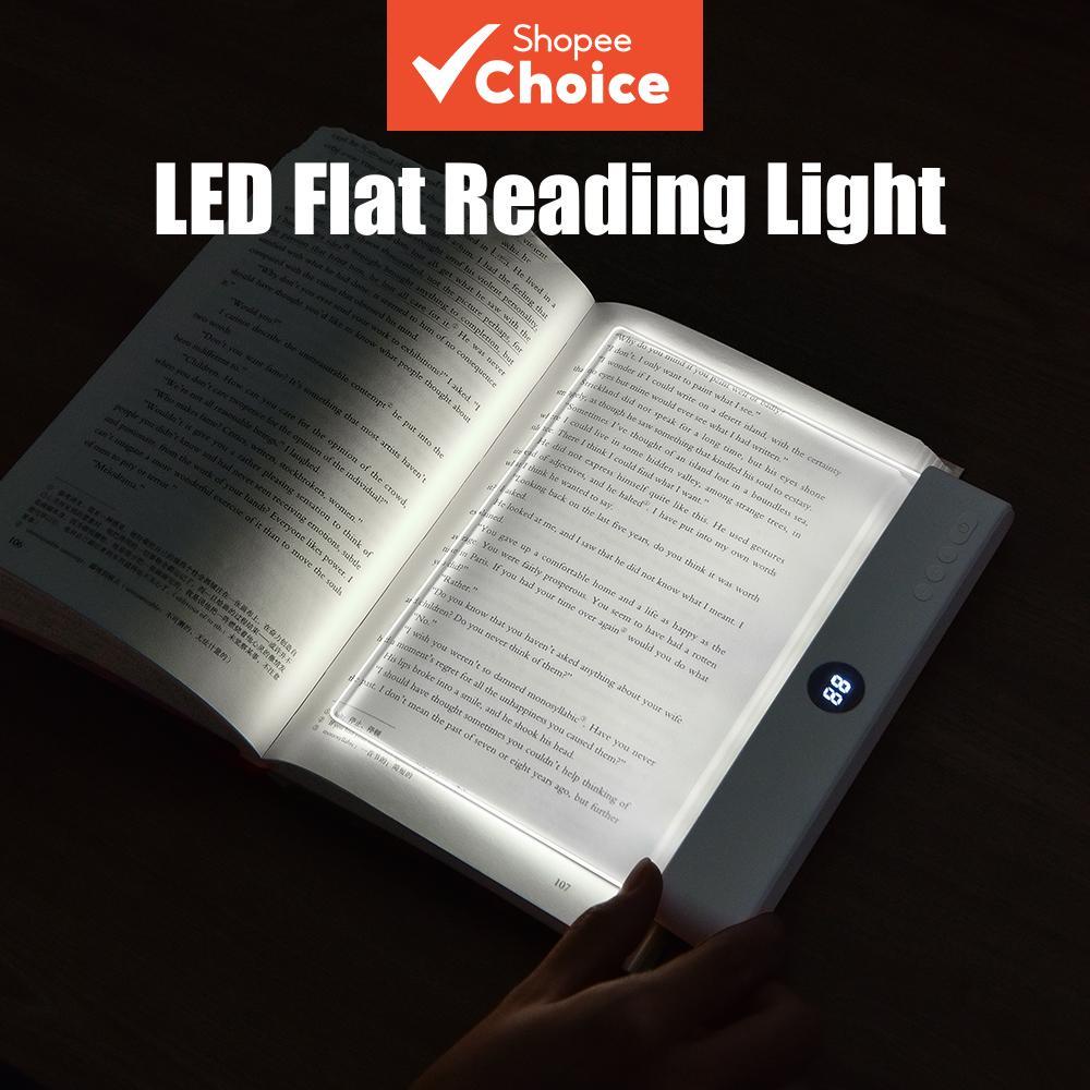 Lâmpada de Leitura com Visão Noturna e Proteção Ocular – Painel Plano LED Recarregável via USB para Estudantes