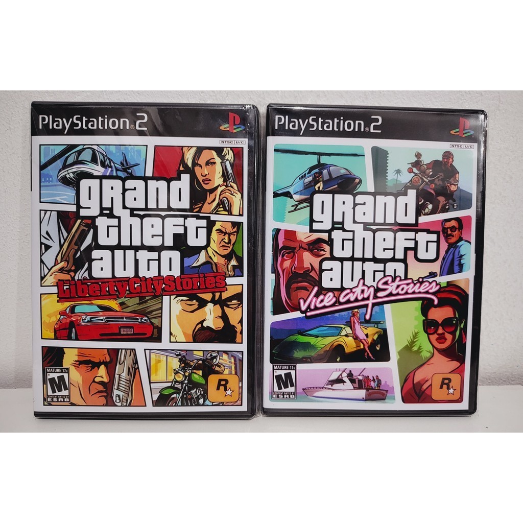 Coleção 2 Jogos GTA Liberty City e Vice City Stories PT-BR / PS2