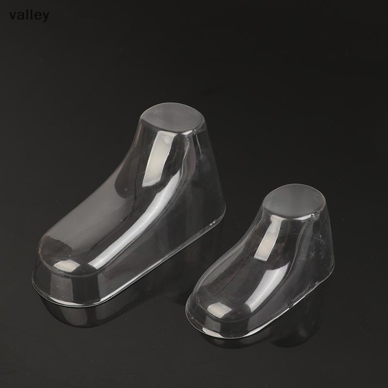 [VLY] 10 Pcs Transparente PVC Criança Botas Vitrine Suporte Quadro Pés Molde De Sapato De Plástico Maca Bebê Sos Display