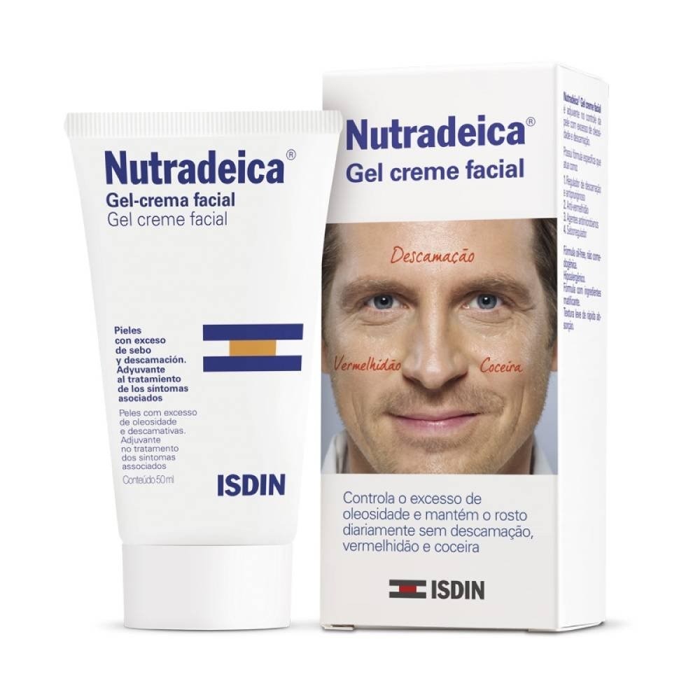 Gel Creme Facial Para Pele Descamativa Isdin Nutradeica 50ml