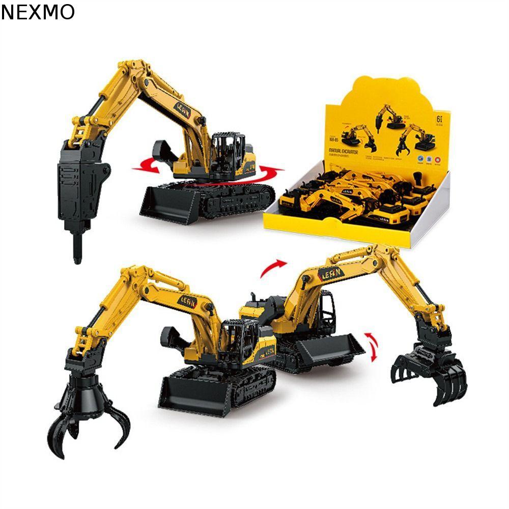 Brinquedo De Guindaste De Simulação NEXMO , Modelos De Engenharia De Escavadeira De Veículo , Carros , Caminhão Inercial