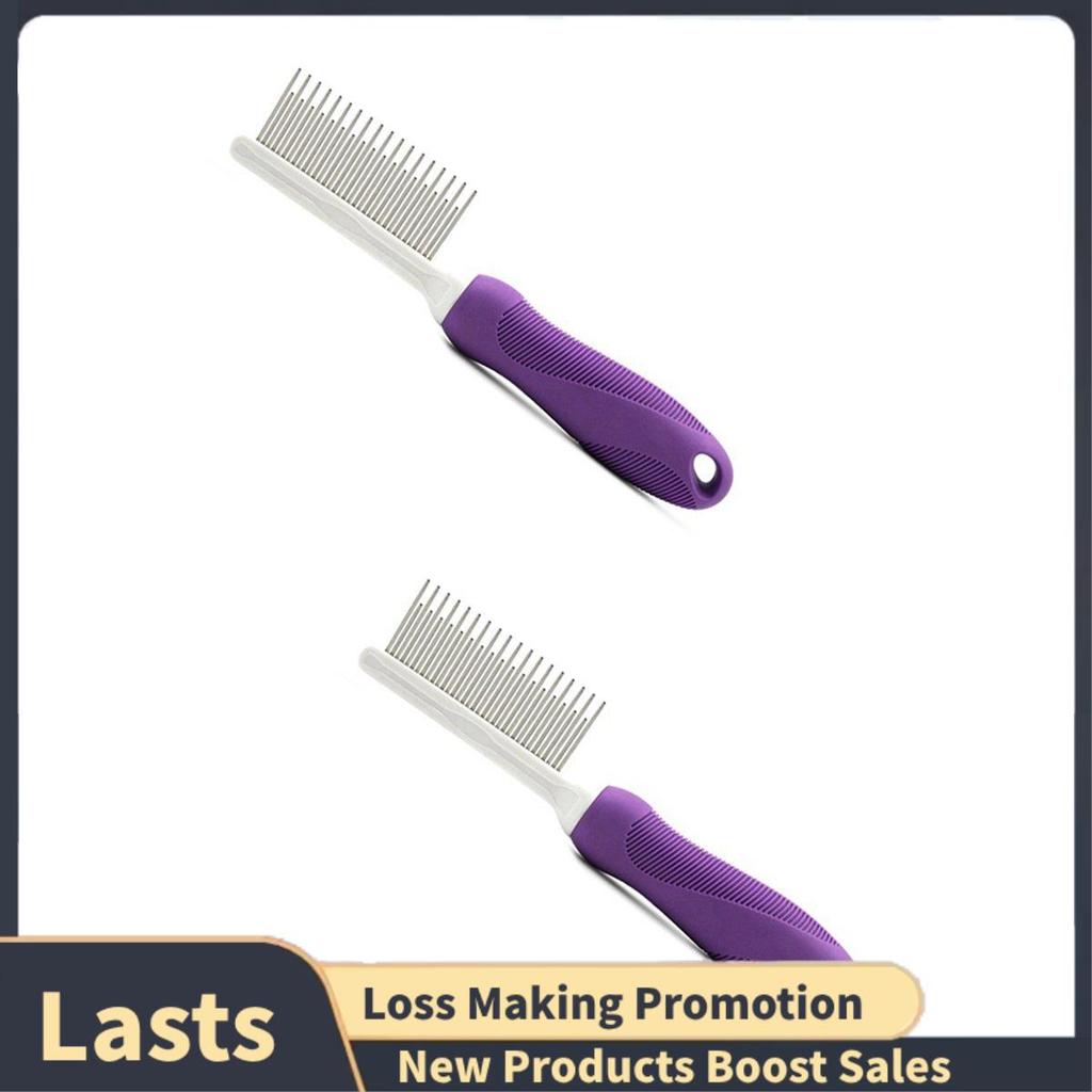 Pente Para Animais De Estimação Cães E Gatos , Dentes De Aço Inoxidável , Cabo Ergonômico , Ferramenta Universal De Limp