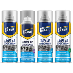 Limpador Automotivo Higienizar Ar Condicionado Carro Spray Fragrância 210ml BR Brasil