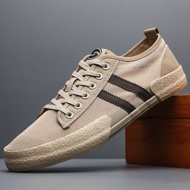 Sapatos de rede masculinos de verão velho pequim sapatos de pano sapatos masculinos casuais sapatos esportivos masculino