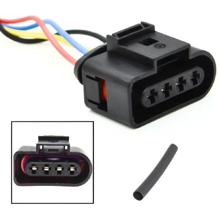 Chicote Conector Plug 4 Vias/fios Sonda Lambda Gol Fox Polo Parati Golf Jetta VW UP