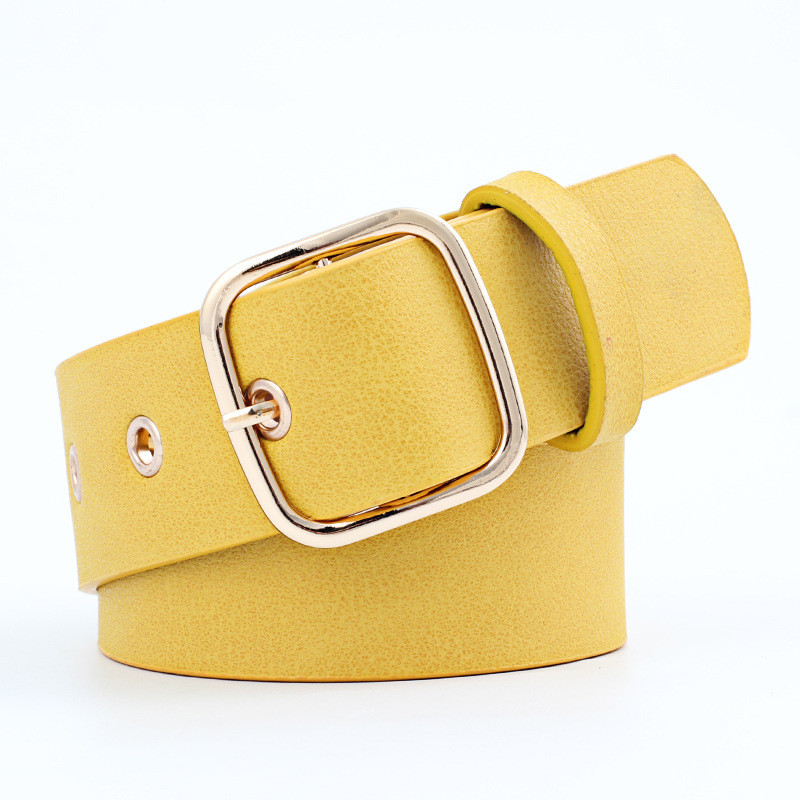 Senhoras cinto largo All-Match jaqueta vermelho amarelo preto branco camelo rosa vestido decoração cinto largo cinto fem