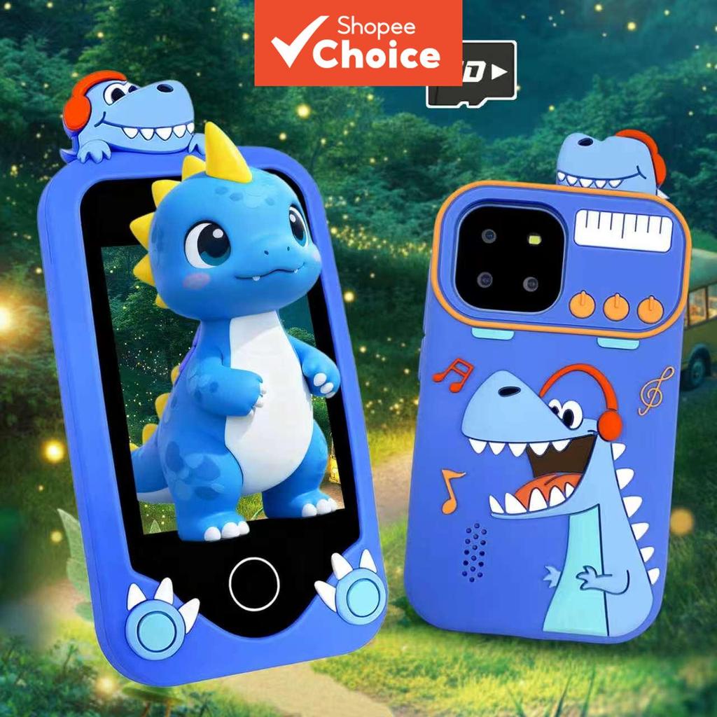 Smartphone Infantil com Tela de 2,8 polegadas, brinquedo multifuncional com câmeras duplas, lanterna, relógio, música e