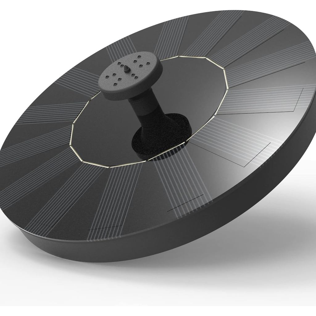 Fonte movida a energia solar, bomba de água para banheira movida a energia solar com 4 bicos, kit de painel solar de 1,4