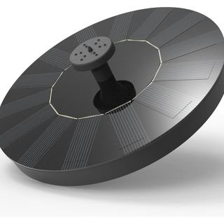 Fonte movida a energia solar, bomba de água para banheira movida a energia solar com 4 bicos, kit de painel solar de 1,4