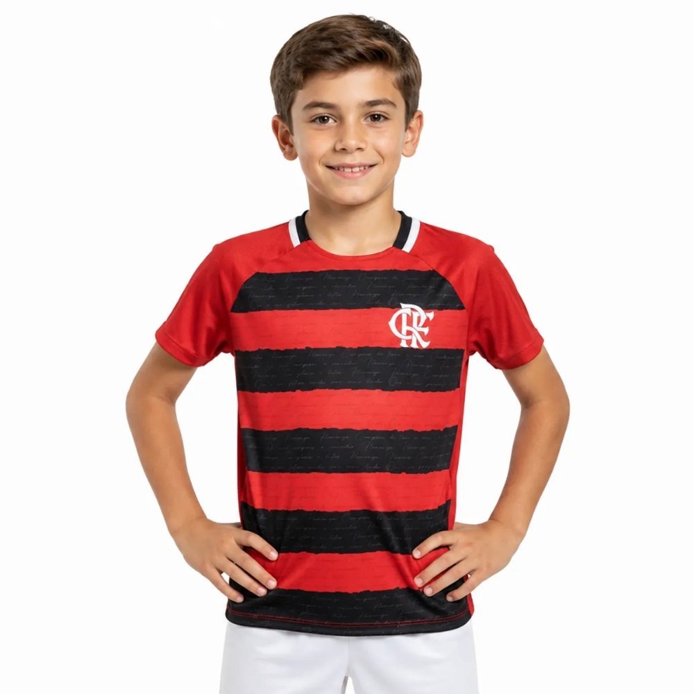 Camiseta Braziline Flamengo Manto Infantil