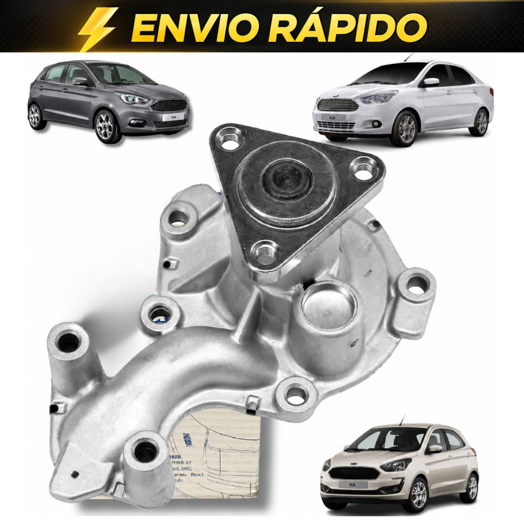 Bomba D´agua Para Ford Ka 1.0 2014 2015 2016 2017 2018 2019 2020 2021 2022 2023 