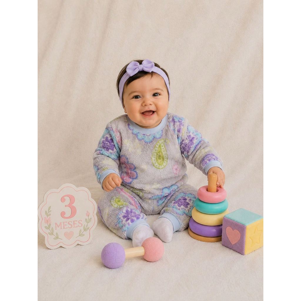 Conjunto de Frio para Bebê Menina Pelucinha