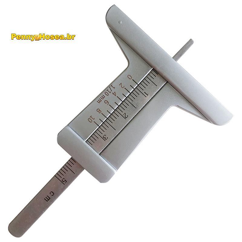 [Vendas Quentes P] Régua De Medição De Padrão De Pneu De Carro Mini Inspeção De Aço Inoxidável Profundidade Ferramentas