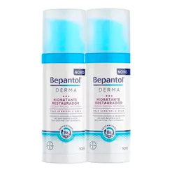Kit 2 Bepantol Derma Hidratante Restaurador Loção Facial Noturna 50ml