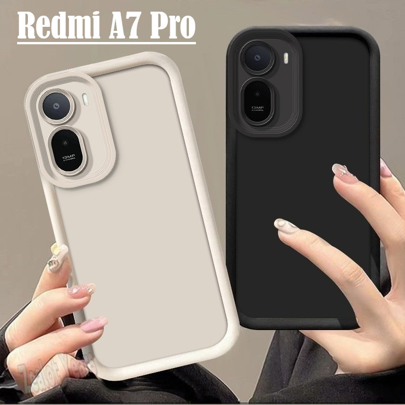 Capa para Redmi A7 Pro 4G A7Pro, Capa de Telefone Colorida e Elegante, Capa Traseira de Silicone Sólida e Resistente a I