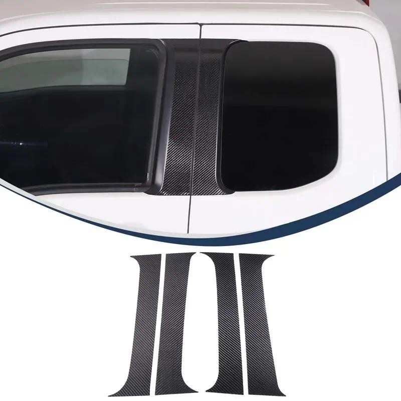 Para Nissan Frontier 2022 + Painel De Guarnição Do Pilar Central Carro B-Remendo Decorativo Folha De Fibra De Carbono Ac