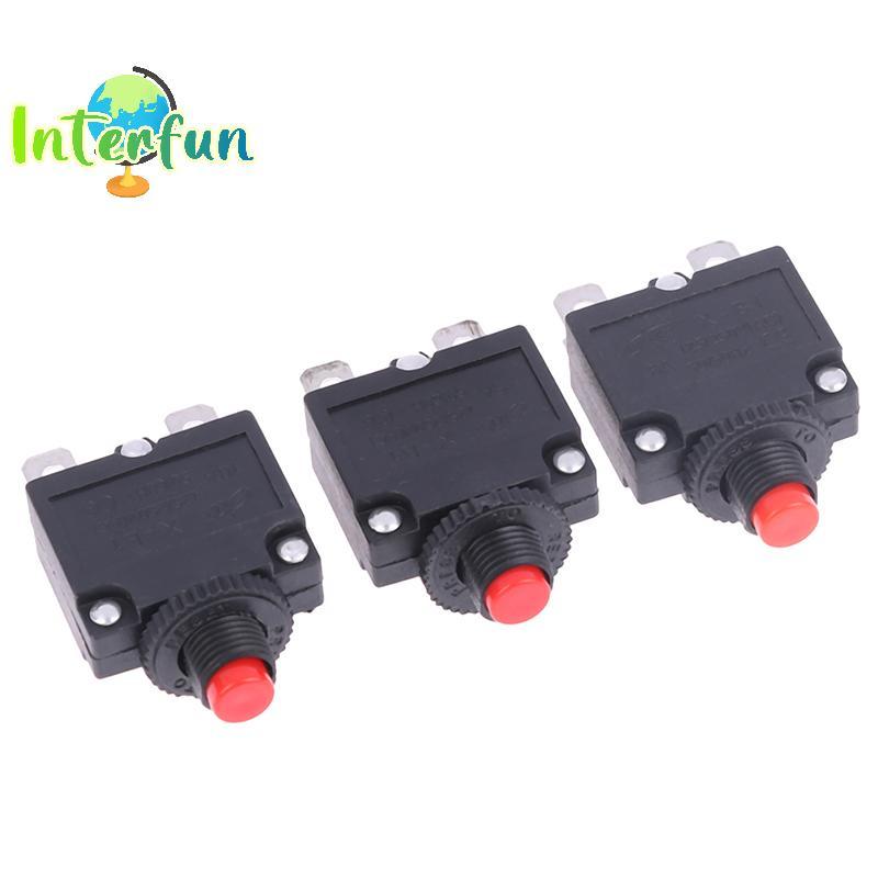 [InterfunB] Protetor De Sobrecarga Do Disjuntor De Interruptor Térmico 5A 6A 8A 10A 15A 20A Fusível [Novo]
