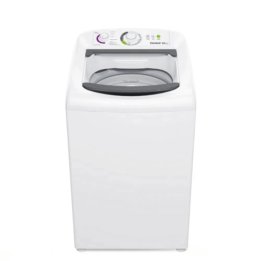 Máquina de Lavar Consul 12 kg com Dosagem Econômica e Ciclo Edredom Branca CWH12BB – 220 Volts