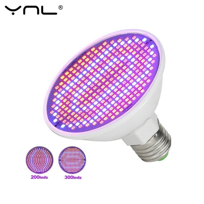 Lâmpada LED E27 para Cultivo de Plantas, Lâmpada LED de Foco, AC85-265V, Espectro Completo, para Hidroponia Interna, Lâm
