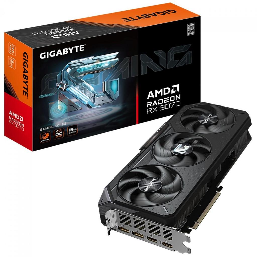 Placa de Vídeo Gigabyte AMD Radeon RX 9070 Gaming OC, 16GB, GDDR6, FSR, Ray Tracing