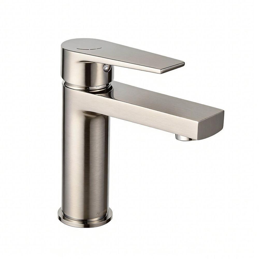 Torneira Misturador Monocomando para Banheiro de Mesa Bica Baixa Livo Níquel Escovado Addra