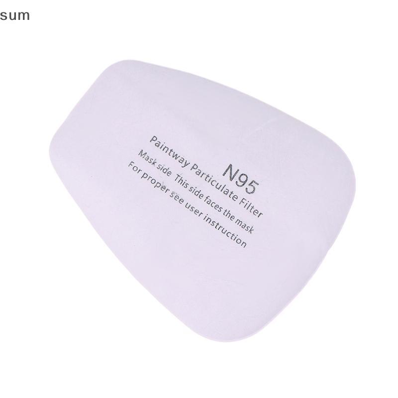 [sum] 20 Unidades De Papel De Filtro De Algodão Para Poeira 5N11 6200 7502 6800 Pintura Química Respirador Máscara De Gá