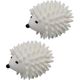 2 peças de bolas de lavagem de silicone em formato de ouriço, anti-emaranhamento e removedoras de manchas para máquinas 