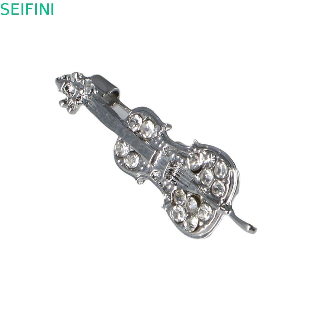SEIFINI Instrumentos Musicais Broche Acessórios De Roupas Guitarra De Sentido De Luxo . De Partitura Musical Para Trombo
