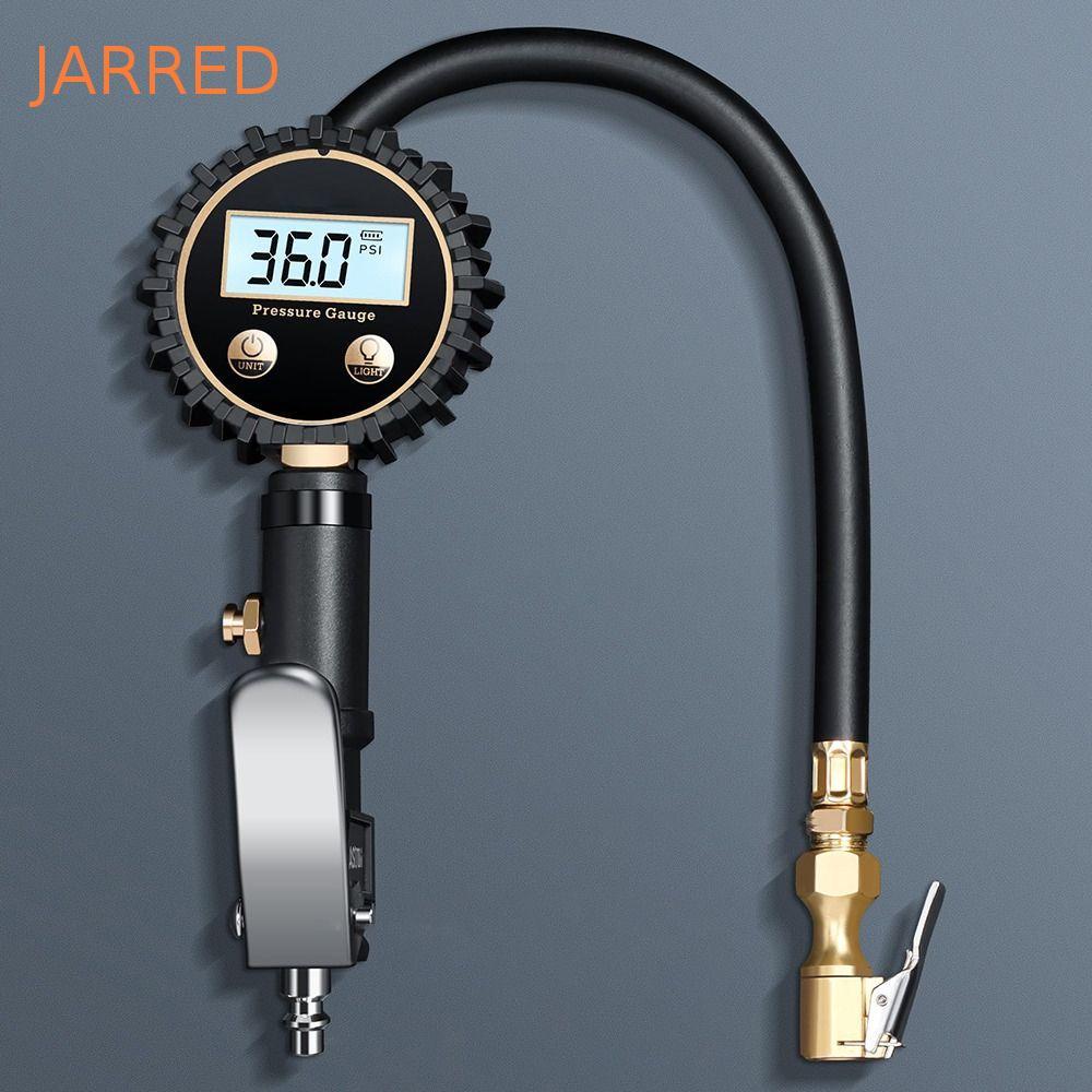 Medidor Digital De Pressão Dos Pneus JARRED , Mandril De Ar De 250 PSI , Resolução De Exibição 0.1 , Inflador Automático