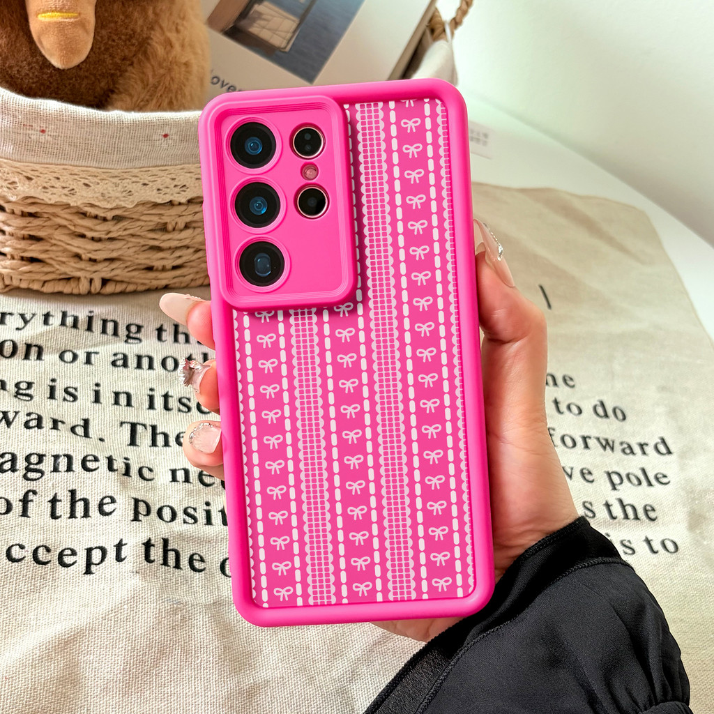 Capinha Samsung S26 Ultra Luxo Feminina Rosa Pink Anti Impacto capa Samsung A56 S23 S24 S25 A55 A54 A35 A25 A15 #056M