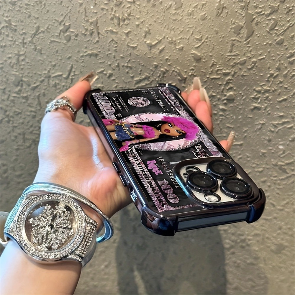 Uma capa de celular elegante e artística com bonecas princesas Bratz requintadas, adequada para vários modelos de telefo