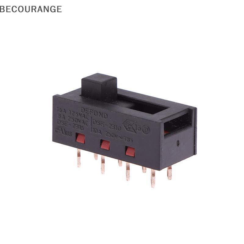 BEC DSE-2310 Pinos Pontiagudos 8 Pés 3 Arquivos 8A250V Interruptor Deslizante Para Peças De Secador De Cabelo NG