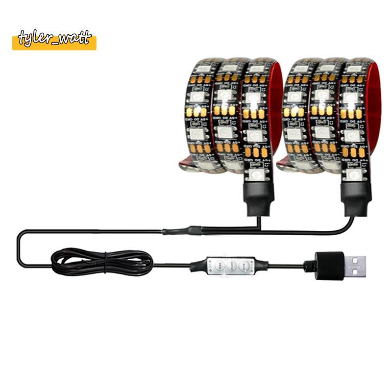 [tyler_w] Luzes De Advertência De Segurança RGB LED Strip Operadas Por Bateria Para Scooters , Bicicletas , Corrida Ao A