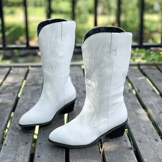 Botas femininas de tamanho grande de comércio exterior transfronteiriço 2025 outono novo estilo botas femininas de cano 